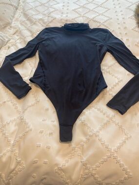 lululemon athletica Black Long Sleeve Turtleneck Bodysuit